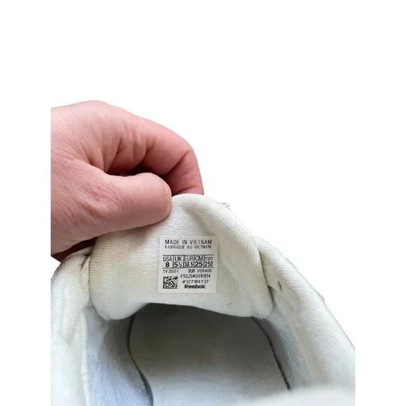 Reebok Club C 85 Vintage Sneakers – White with Blue Logo, Women’s 8 / Men's 6.5 - Picture 8 of 13